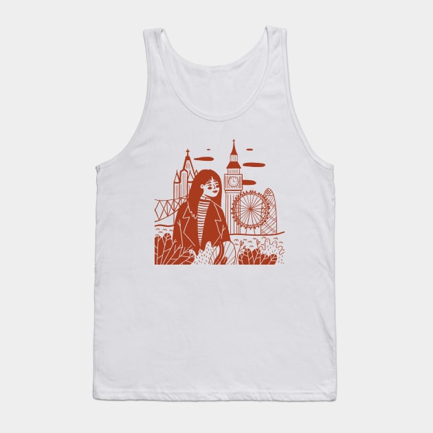 Girl in London Tank Top by London Colin